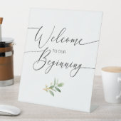 Herzlich willkommen in unserem Beginnend Wasserfar Sockelschild (In Situ)