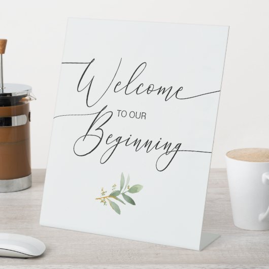 Herzlich willkommen in unserem Beginnend Wasserfar Sockelschild (In Situ)