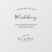 Herzlich willkommen in unserem Briefmarkendekor fü Fensteraufkleber (Blatt)