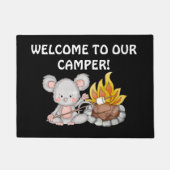 Herzlich willkommen in unserem Camper Maustor matt Fußmatte (Vorderseite)