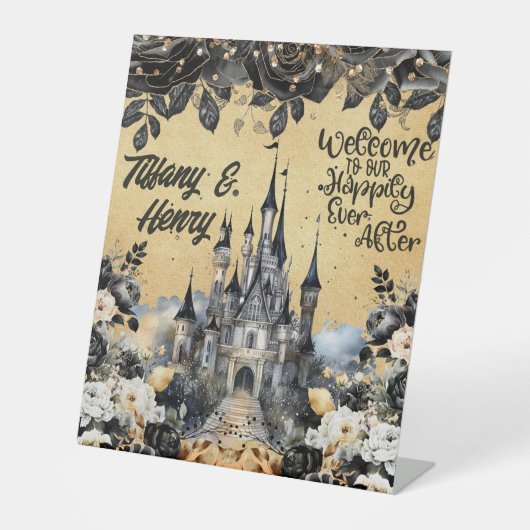 Herzlich willkommen in unserem glücklichen aller Z Sockelschild (Vorderseite)