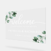 Herzlich Willkommen in unserem glücklichen Ever Af Acrylschild (Winkel)