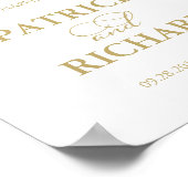 Herzlich willkommen in unserem glücklichen Ever na Poster (Ecke)