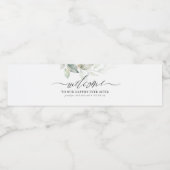 Herzlich Willkommen in unserem glücklichen Tag nac Wasserflaschenetikett (Einzelnes Label)