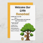 Herzlich willkommen in unserem kleinen Honeybee Ba Einladung (Vorne/Hinten)