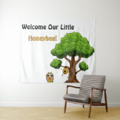 Herzlich willkommen in unserem kleinen Honeybee Ba Wandteppich (Beispiel (Horizontal))