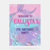 Herzlich willkommen in unserem Magischen Meerjungf Acrylschild (Vorderseite)