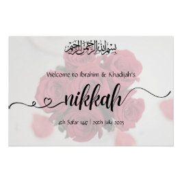 Herzlich willkommen in unserem Nikkah - Islamische Poster