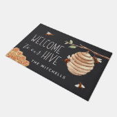 Herzlich Willkommen in unserem Personalisierten Bi Fußmatte (Schrägansicht)