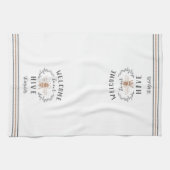 Herzlich Willkommen in unserem Personalisierten Bi Geschirrtuch (Horizontal)