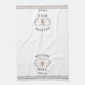 Herzlich Willkommen in unserem Personalisierten Bi Geschirrtuch (Vertikal)