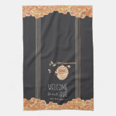 Herzlich Willkommen in unserem Personalisierten Bi Geschirrtuch (Vertikal)