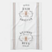 Herzlich Willkommen in unserem Personalisierten Bi Geschirrtuch (Vertikal)