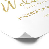 Herzlich willkommen in unserem prächtigen Hochzeit Poster (Ecke)