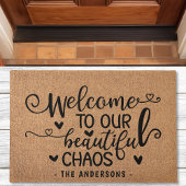 Herzlich willkommen in unserem schönen Chaos Famil Fußmatte