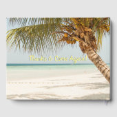 Herzlich willkommen in unserem Strandhaus, Palmenb Gästebuch (Rückseite)