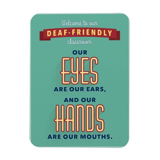 Herzlich willkommen in unserem taubfreundlichen Kl Magnet (Vertikal)