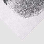 Herzlich willkommen in unserem Vintagen Hähnchentu Seidenpapier (Detail)