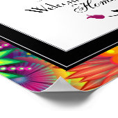 Herzlich willkommen in unserem Zuhause Art Deco Mu Poster (Ecke)