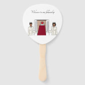 Herzlich Willkommen in unserer Gemeinschaft Fächer (Vorderseite)