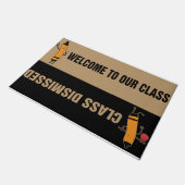 Herzlich willkommen in unserer Klasse Mat, Niedlic Fußmatte (Schrägansicht)