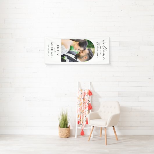 Herzlich willkommen in unserer Liebe Story Elegant Banner (Insitu)