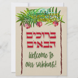 Herzlich willkommen in unserer Sukkah Juden Sukkot