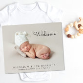 Herzlich willkommen Minimale Geburtserklärung des 