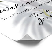 Herzlich willkommen nach Palmen Orchideen Schatten Poster (Ecke)