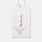 Herzlich Willkommen und vielen Dank in einem Minim Geschenkanhänger (Rückseite)