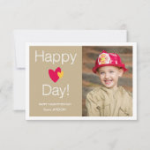 Herzlich willkommen Valentine Fotokarte Einladung (Vorderseite)