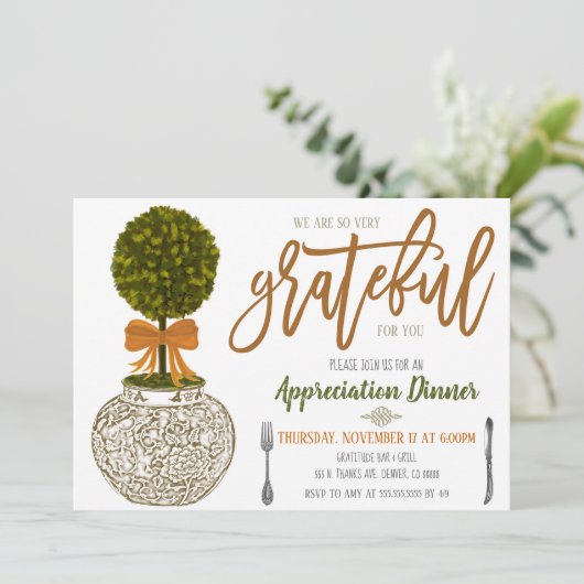 Herzlich willkommen, vielen Dank für Sie Einladung (Stehend Vorderseite)