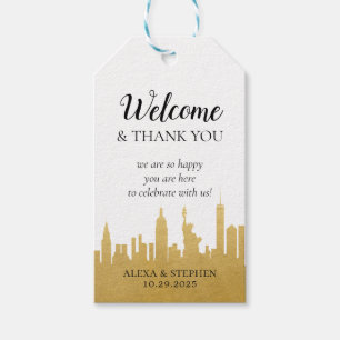 Herzlich Willkommen Vielen Dank, New York City NYC Geschenkanhänger