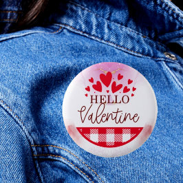 Herzlich willkommen: Wearable Valentine's Day Gruß Button