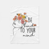 Herzlich willkommen zu deiner bunten Blume Psychis Fleecedecke (Vorderseite)