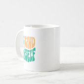 Herzlich willkommen zu Ihrer positiven Botschaft, Kaffeetasse (Vorderseite Links)