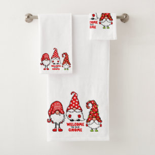 Herzlich willkommen zu unserem Gnome Weihnachten Badhandtuch Set