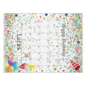 Herzlich willkommen zum Geburtstag im Dezember 202 Tischdecke (Vorderseite (Horizontal))