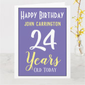 Herzlich willkommen zum Geburtstag mit Name & Alte Karte (Gelbe Blume)