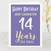 Herzlich willkommen zum Geburtstag mit Name & Alte Karte (Gelbe Blume)