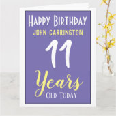 Herzlich willkommen zum Geburtstag mit Name & Alte Karte (Gelbe Blume)