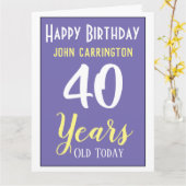 Herzlich willkommen zum Geburtstag mit Name & Alte Karte (Gelbe Blume)