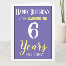 Herzlich willkommen zum Geburtstag mit Name & Alte Karte