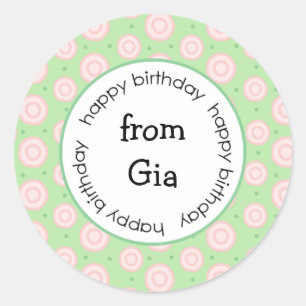 Herzlich willkommen zum/von Aufklebern (#LABL028) Runder Aufkleber