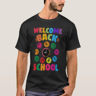 Herzlich Willkommen zurück zur Schule Niedlich Leh T-Shirt