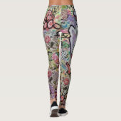 Herzliche Abstrakte Kunst Leggings (Rückseite)