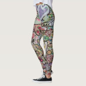 Herzliche Abstrakte Kunst Leggings (Links)