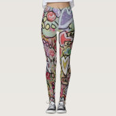Herzliche Abstrakte Kunst Leggings (Vorderseite)
