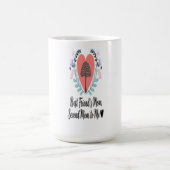 Herzliche Anerkennung für eine zweite Mama Kaffeetasse (Mittel)