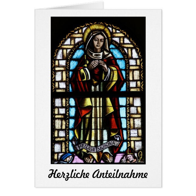 Herzliche Anteilnahme Karte (Vorne)